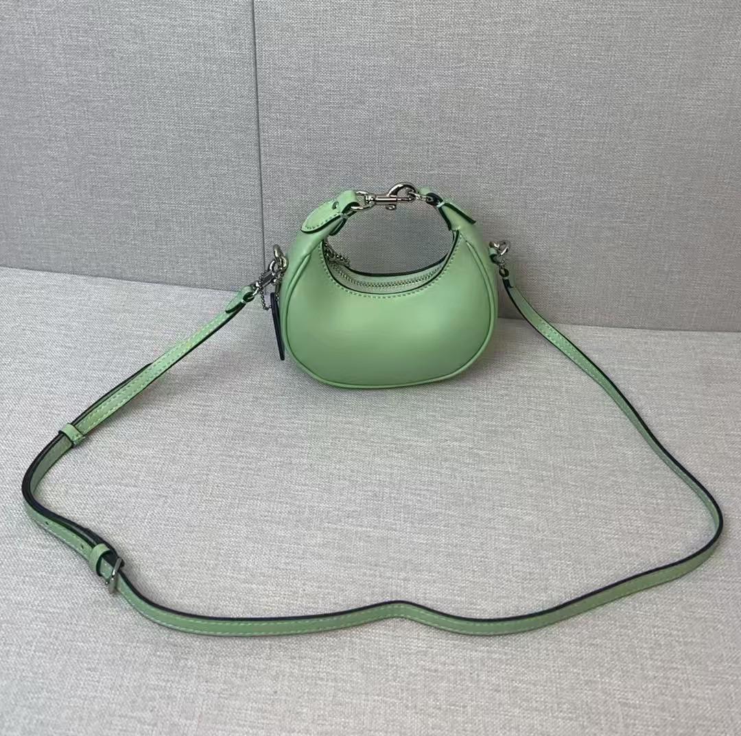 2024 Jonie Ретро Цветочная Мини Сумка-Кроссбоди Полумесяц для Женщин 15x7x6 cm