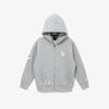 New Era Kids Mlb La Dodgers Hooded Zip Up Heather Gray