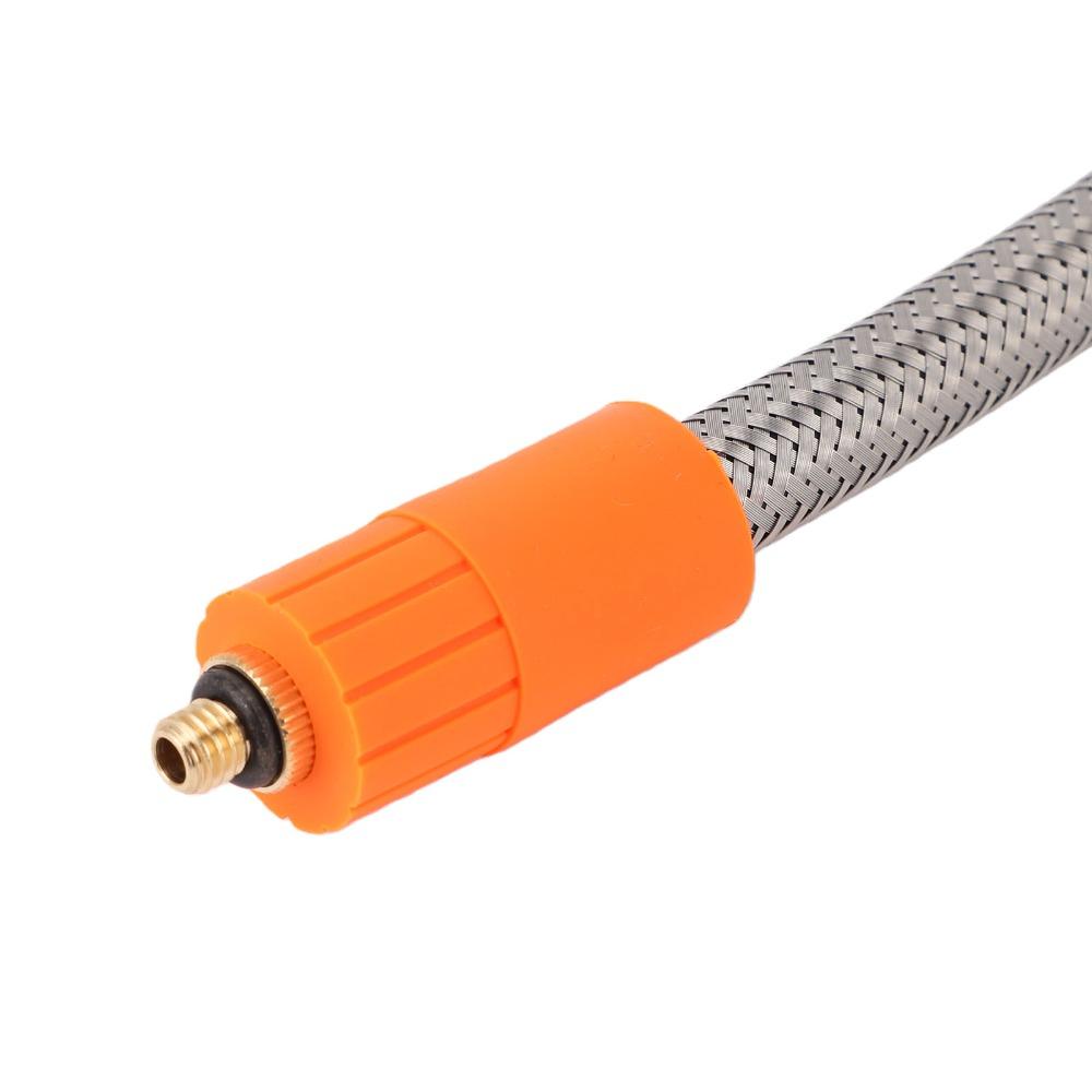 M6 x 1 Thread Inflator Hose Extension Tube Stainless Steel Air Chuck Car/Motorcycle