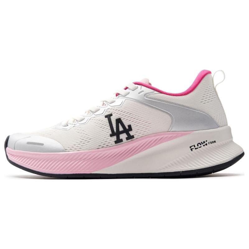 MLB Chunky Runner Ath-flow Cushioned Wear-Resistant Lightweight Low-Top Running Shoes Women s Silver Pink Sneakers 3ASHATF3N-07PKS 37.5