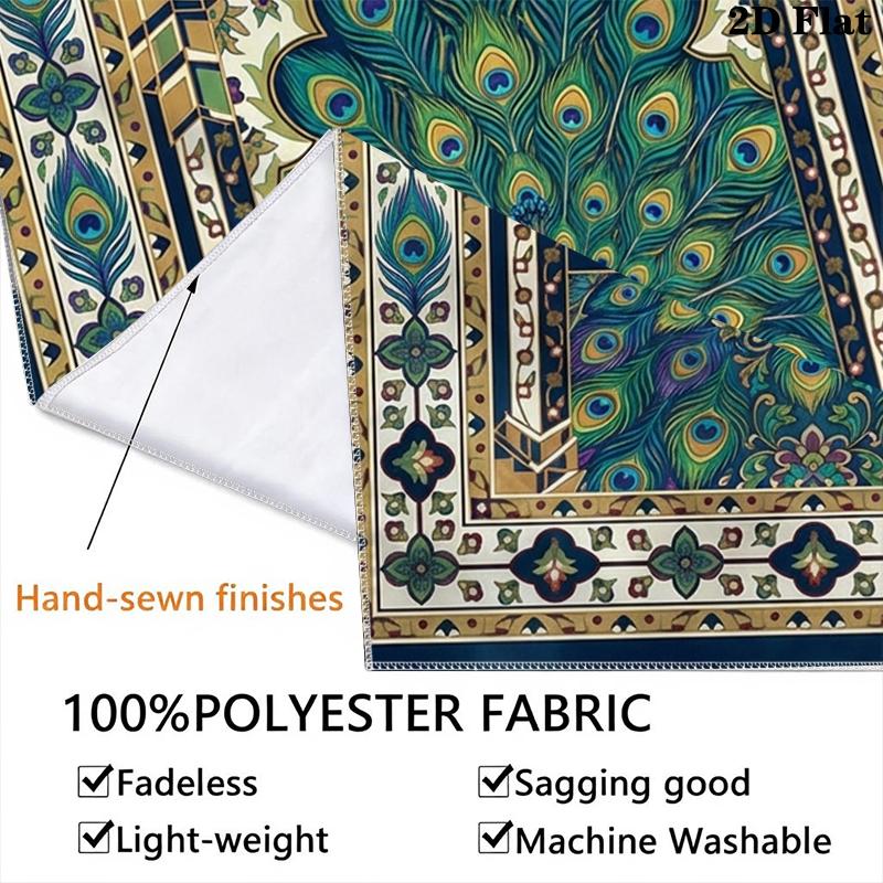 Peacock Wall Tapestry Aesthetic Wall Hanging Printed Fabric Blanket Decorative Tapestries for Bedroom Living Room Home Decor