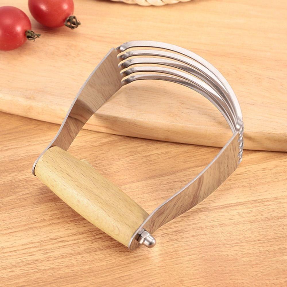 Edelstahl Teigrührer Manuell Teigkneter Backwerkzeug Butterfass Kartoffel