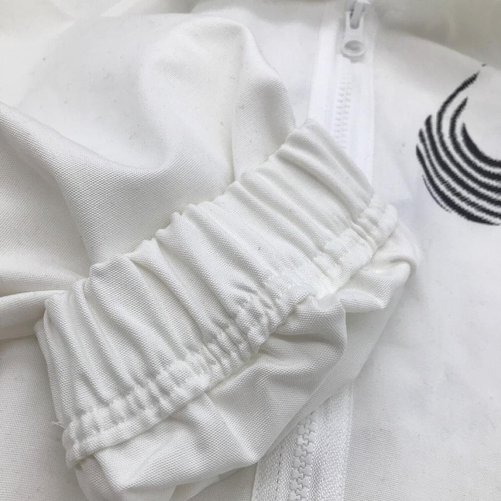 Nike Logo Print Solid Color Long Sleeve Jacket Women jackets White DN1477-100