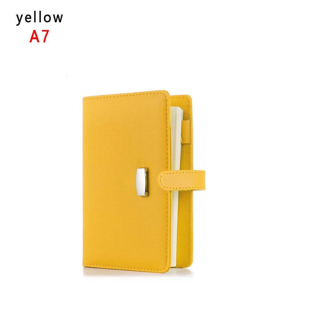 Supplies New Leather Card Organizer Journal Loose Leaf Notepad Daily Planner File Folder Notebook