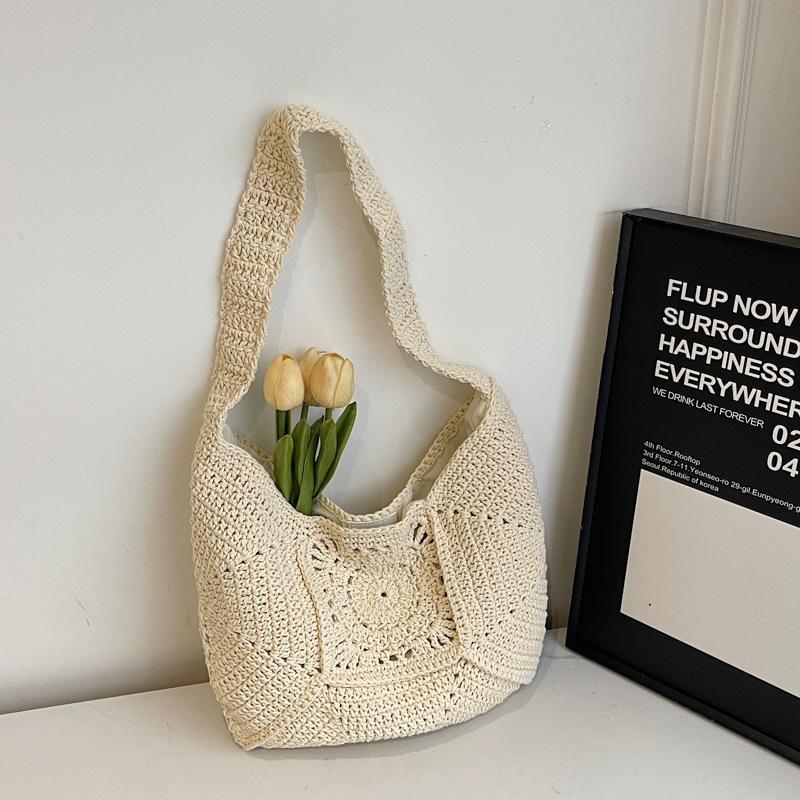 

Модная плетеная сумка женская новая большая вместительная пляжная сумка для отпуска на море плетеная соломенная сумка-тоут для женщин