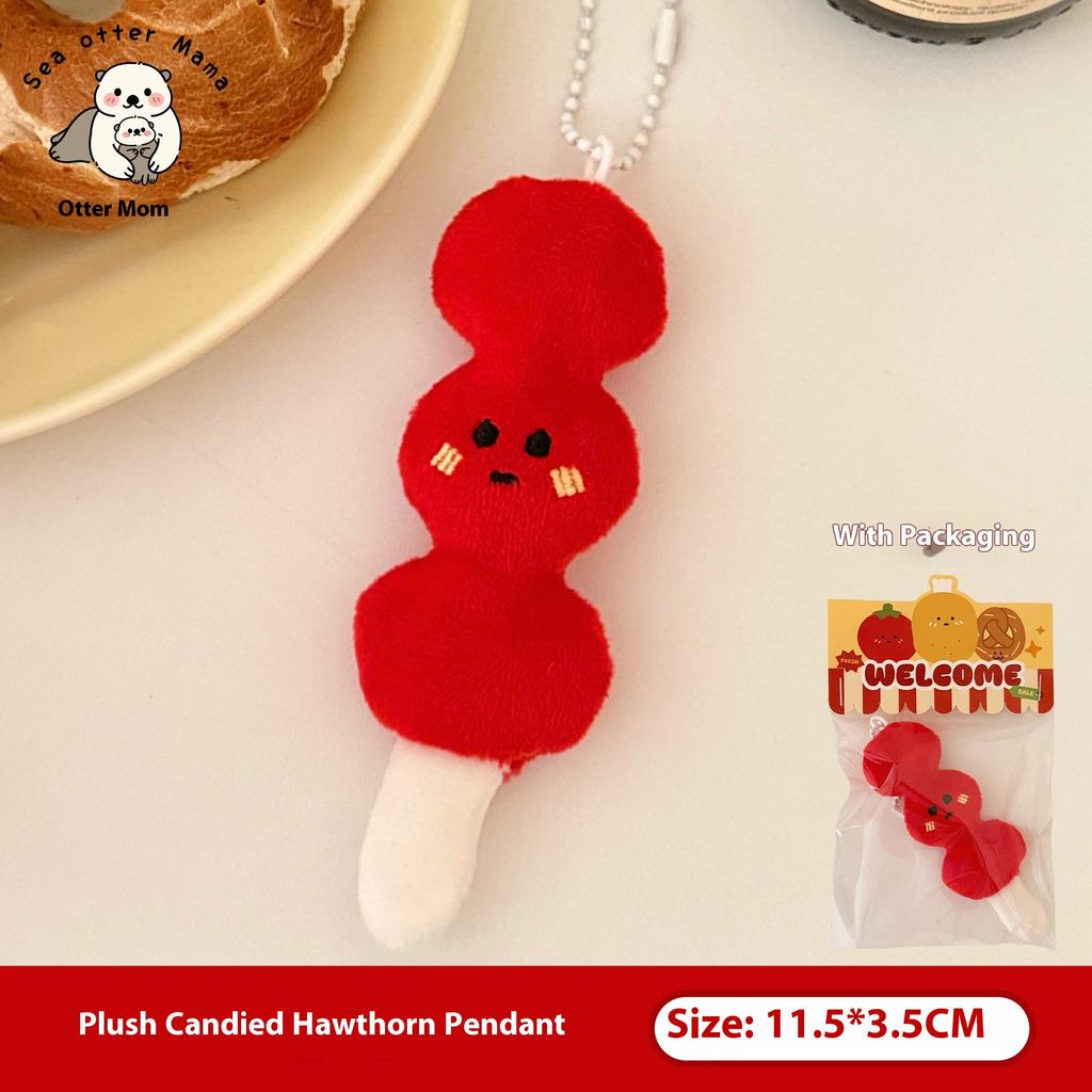 Creative Cartoon Food Plush Doll Pendant Girl Versatile Keychain Backpack Pendant Decorative Doll