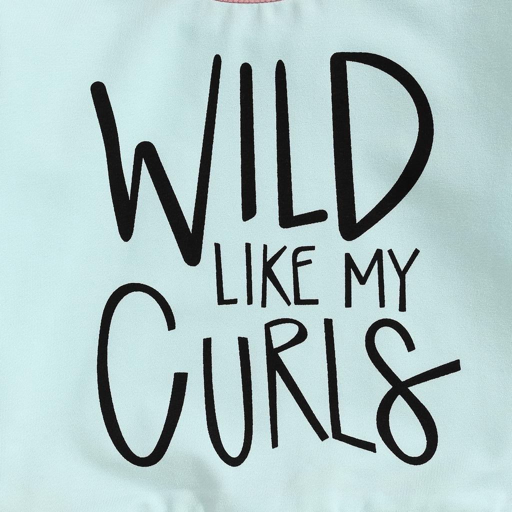 Little Girl Contrast Color Outfit, Letter Print Mock Neck Long Sleeve Sweatshirt Elastic Waist Pants 2 Piece Fall Set
