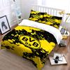 Yellow-black splatter with BVB. Bedding sets Duvet cover sets Duvet covers Pillowcases(1 * Duvet Cover 2 * Pillowcases, without duvet insert)