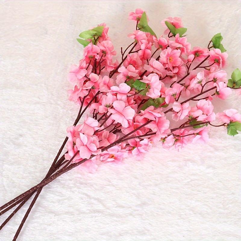 10ks elegantních umělých stonků třešňových květů - realistické vysoké umělé květiny pro výzdobu vázy, ideální pro svatby, domov, jaro a novoroční slavnosti