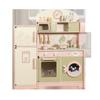 Wooden Play Kitchen Set: Green Refrigerator & Cooking Toys for Kids