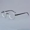 Denmark Brand 1011 Round Glasses Frame Men Women Titanium Acetate Ultralight Eyeglasses Fashion Vintage Screwless Eyewear Optic