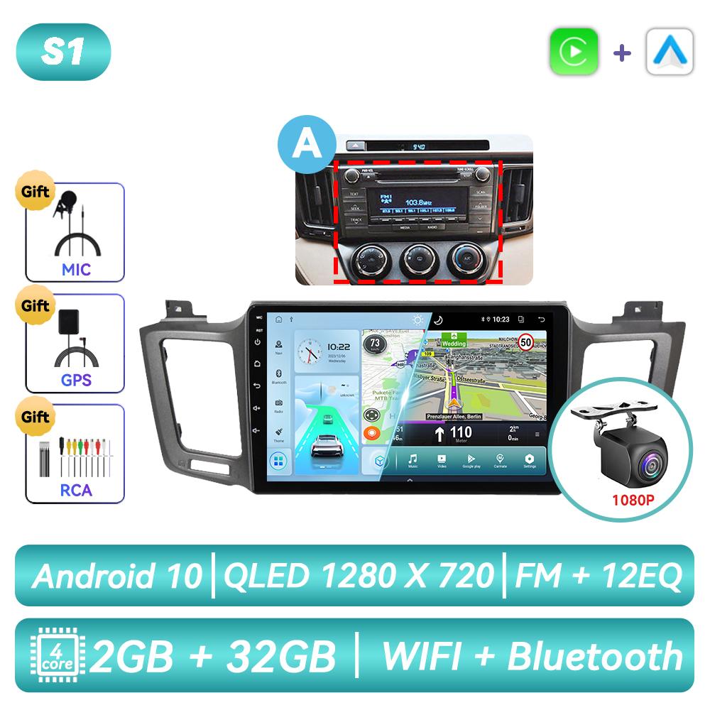For Toyota RAV4 Rav 4 XA40 2012 - 2018 Android Car Radio Multimedia Video Player Navigation GPS Carplay Touch Screen Auto Stereo Intelligent Systems
