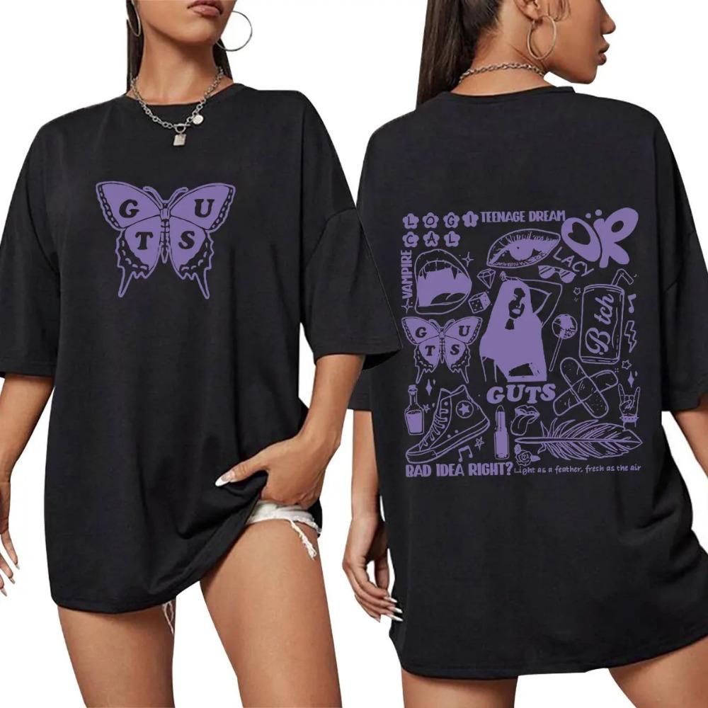 

2026 Olivia Male Female Rodrigo Singer Clothes Fashion Short Sleeve O Neck Tees Unique Men Clothing Shirts Graphic Tee XXS