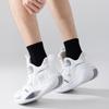 Unisex Breathable Mesh Mid-Calf Sports Socks, Non-Slip Towel Bottom for Autumn/Winter Running and Basketball