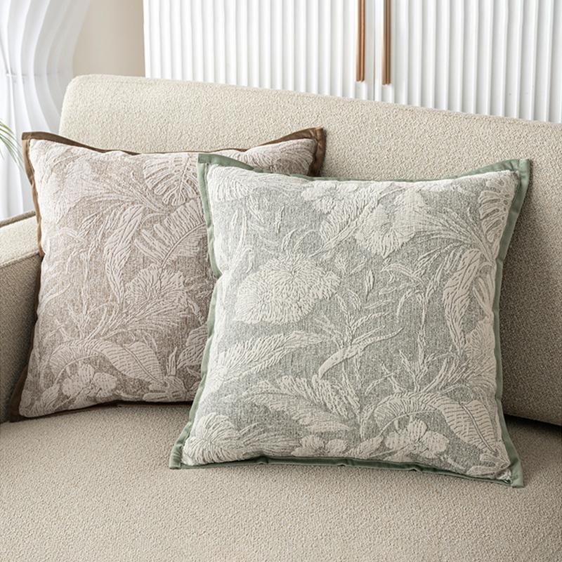 Luxury Jacquard Cushion Case Chenille Throw Pillow Covers with Elegant Soft Pillowcase for Office Home Living Room Bed Sofa Deco