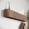 Coat Rack Wall Mount Wall Mounted Coat Hanger Rack With Hooks No-Drill Organizer Wooden Clothing Hanger For Household Bag Keys