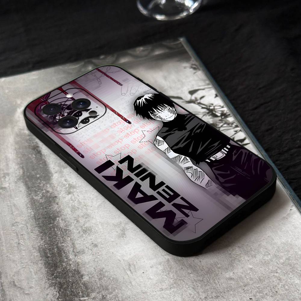 Maki Zenin Jujutsu Kaisen Anime Phone Case Black Silicone Soft Shell For IPhone 17 16 15 14 13 12 11 Air Pro Max Plus Hot Sale