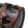 Motorcycle Saddlebag Front Handlebar Bag PU Leather Sissybar Storage Pouches Suitable for Tools&Essential, Daily Commute