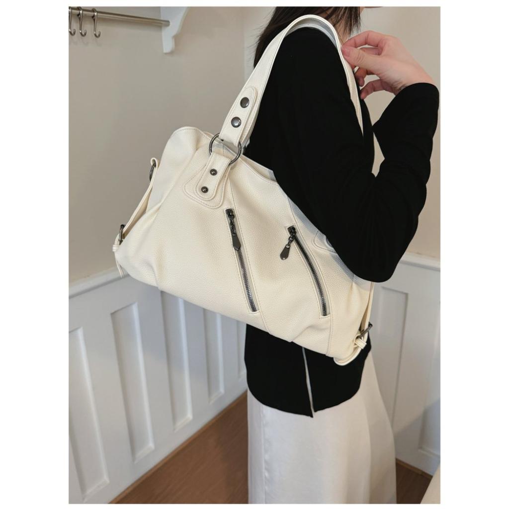 Xeie Thuk Handbag Women PU Leather Multi Pocket Daily Casual