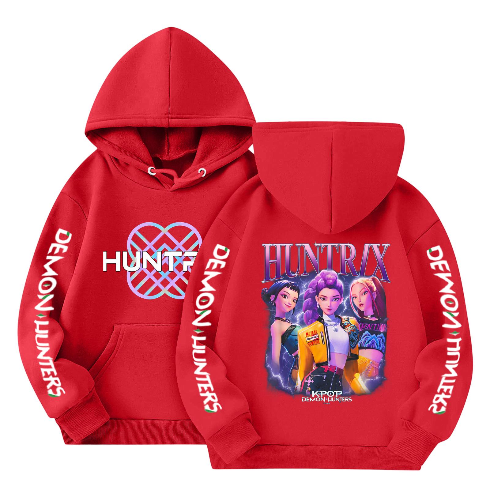 

Толстовки для девочек-подростков, толстовки с длинным рукавом, пуловер с завязками, симпатичная толстовка большого размера 120 красный