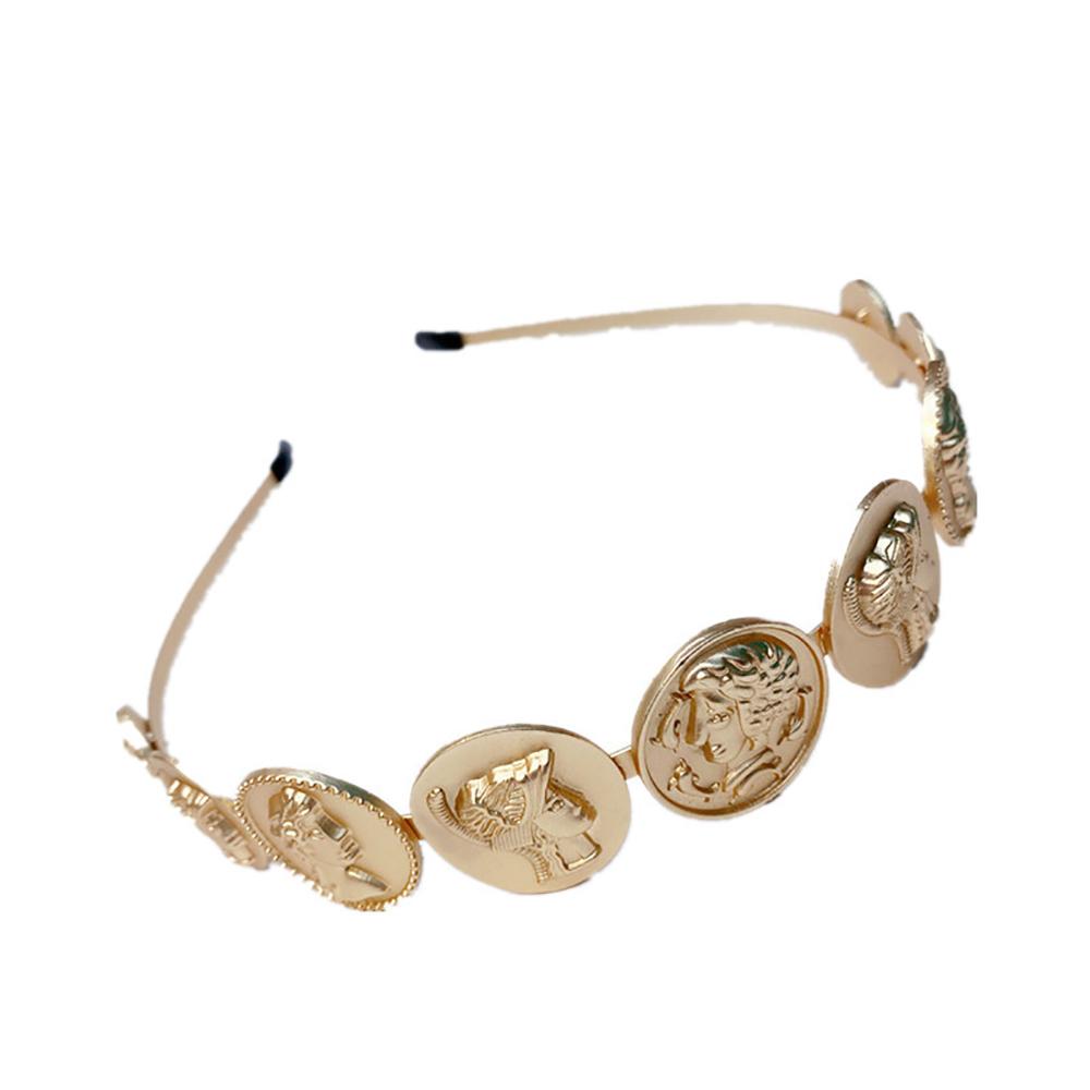 Zinc Zinc Alloy Girls Hairband Women Head Portrait Headband Baroque Style  Hair Hoop Hair Accessories