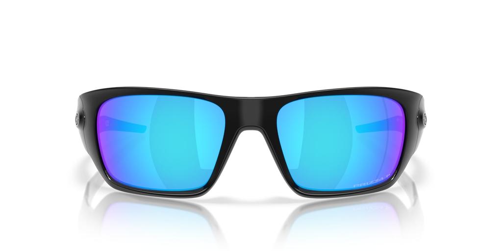 Oakley Sunglasses Frame Color Polished Lens Prizm Sapphire Polar 60mm Men's 0OO9486, (Front) Black, Color