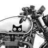 10pcs Waterproof Funny Kitty Decals Black White Car Styling Cover  Electric Motorcycle Stickers