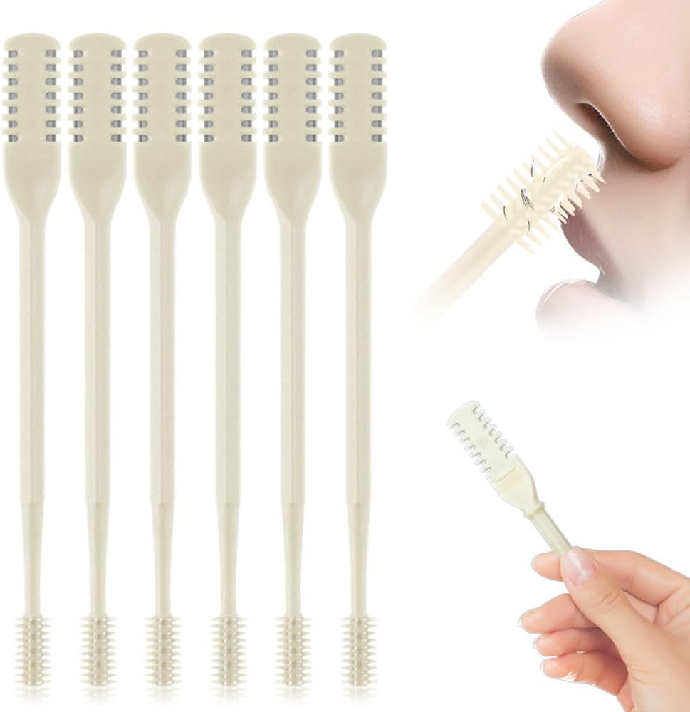 Nasal Hair Cutter,2025 Upgraded Manual 360° Rotating Nostril Hair Removal Tool Double Sided Nose Hair Blade,Nose Hair Trimmer