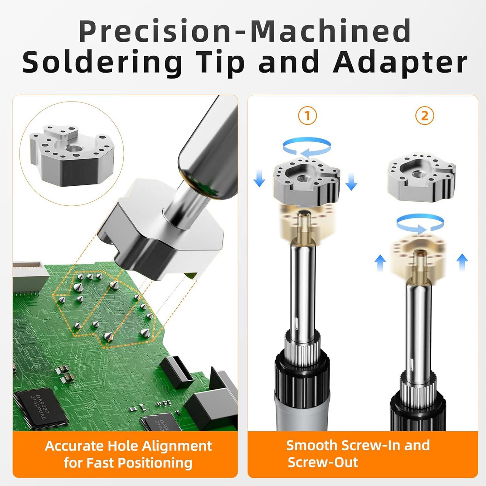 

Professional Metal Coated Soldering Iron Tip For Controller Rapid Heating Effective Removal Of Gamepad Components 1