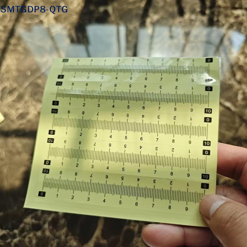Hot 10-piece Self-adhesive Ruler Set, Suitable For Office/study/sewing — Can Be Attached To Any Smooth Surface, Measuring Tool