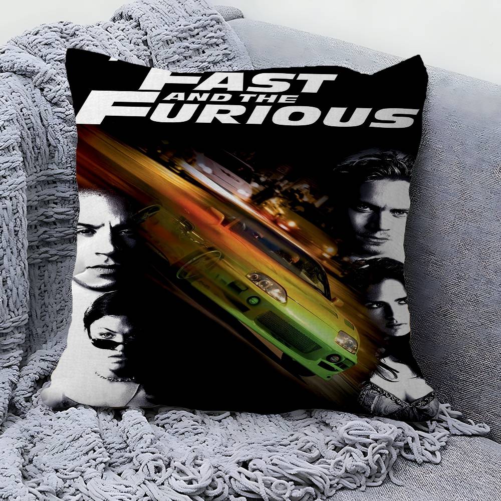 Fast And Furious Classic Pillow Cushion Cover Pillowcase Living Room Sofa Home Decor Customized