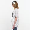 Kimjisu Velvet Print Oversized T-Shirt _ White