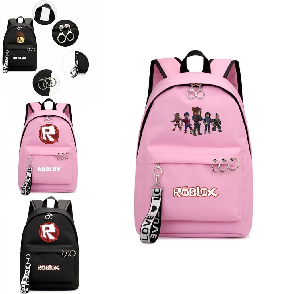 Fashionable Roblox Backpack For Students With Firm Canvas Cloth And Smooth Zipper