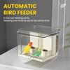 Transparent Automatic Feeding Device Large Capacity Bird Food Dispenser  Balcony