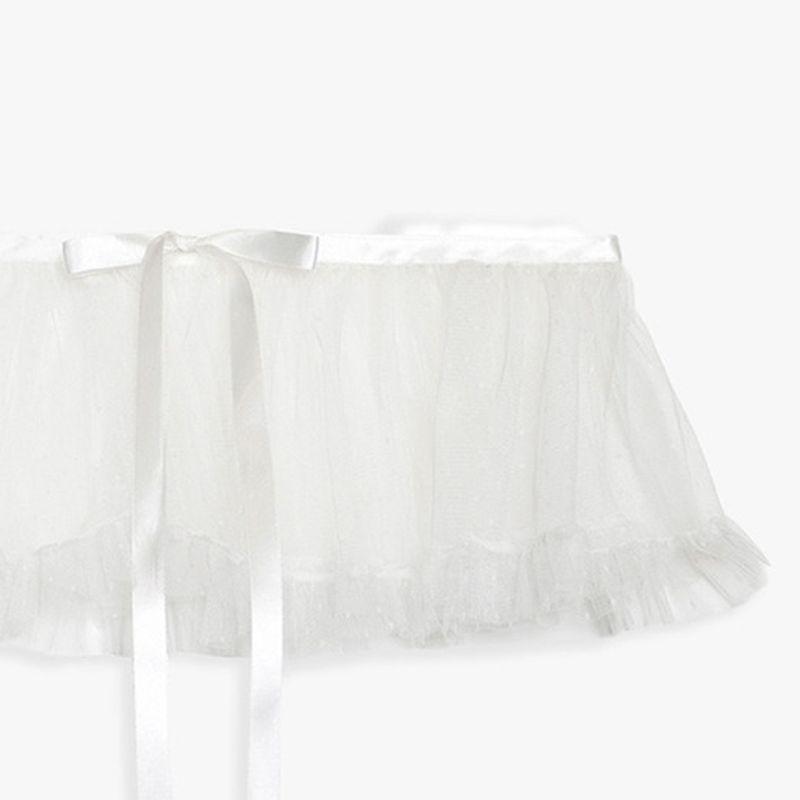 PINK PINEAPPLE TUTU APRON SKIRT_IVORY