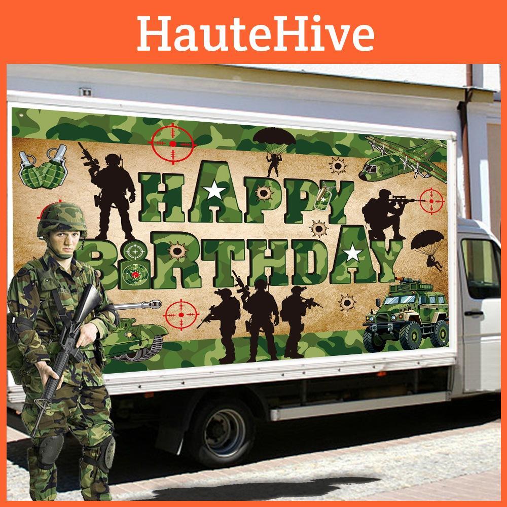 Militär Hintergrund Banner Stoff Für Kindergeburtstagsfeiern Und Themenveranstaltungsdeko