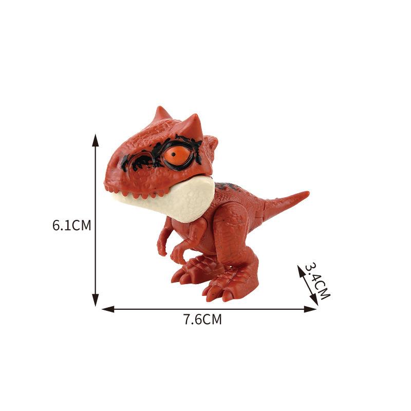 Jurassic Finger Dinosaurier Triceratops Tyrannosaurus Modell Spielzeug für Kinder Kreative Fingerbeißende Dinosaurier Interaktives Spielzeug Junge Geschenk