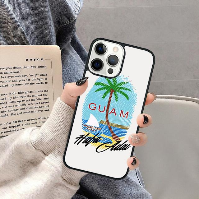 Guam Flag Phone Case Cover for iPhone 16 15 SE2020 13 14 11 12 Mini Pro Max 6 7 8 Plus  coque fundas Shell