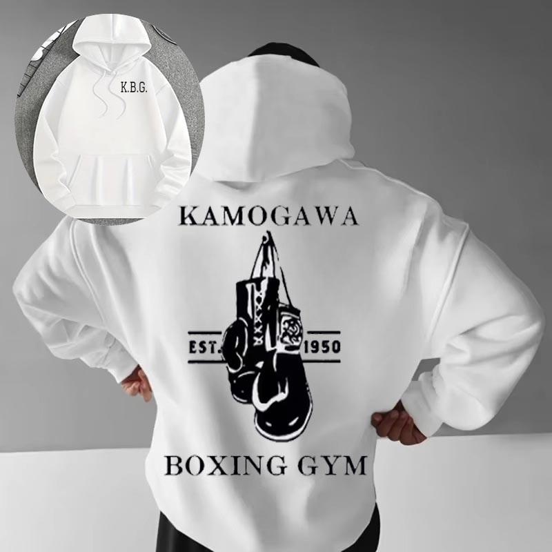 Autumn/Winter Anime Hajime No Ippo Kamogawa Boxing Gym 100% Cotton Sweater Hoodie Men and Women Makunouchi Takamura KGB Clothing