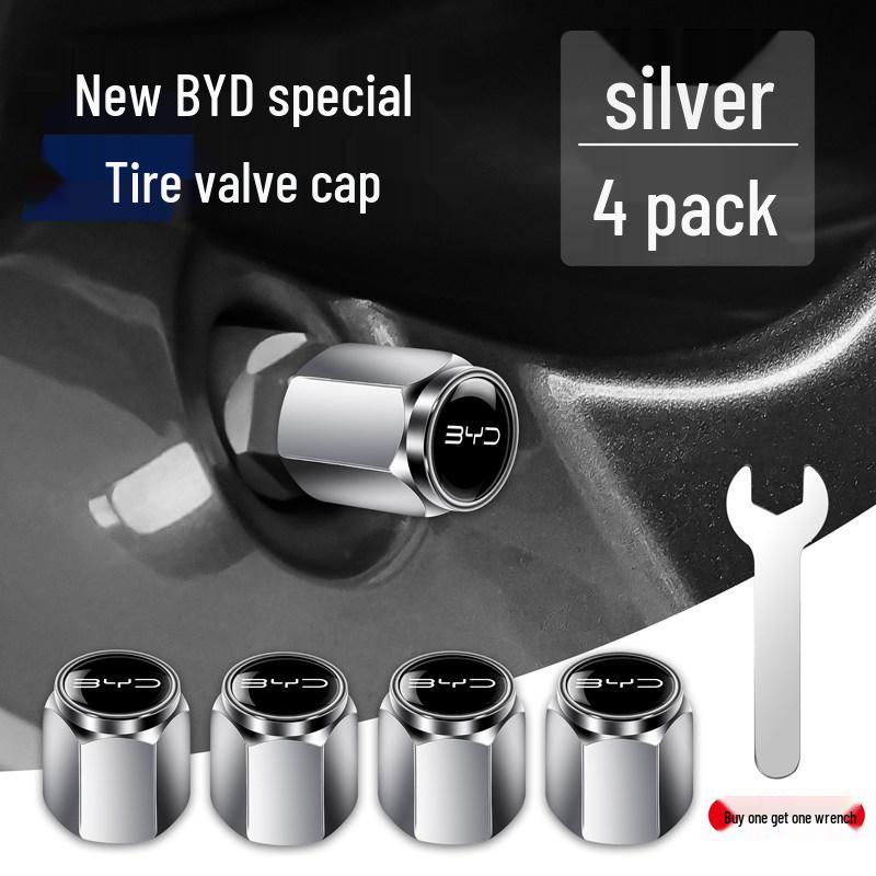 BYD Car Tire Anti-theft Metal Valve Stem Cap