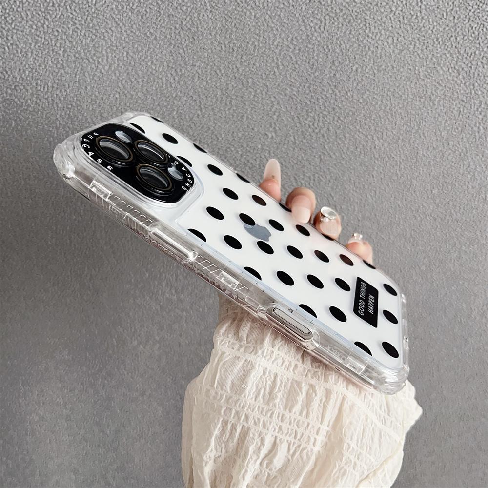 Fashion Luxury Cute Clear Phone Case for iPhone 16 Pro Max 15 14 Plus 13 16E Shockproof Transparent TPU Cover Slim Protective
