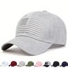 Unisex American Flag Embroidery Baseball Caps Spring Autumn Outdoor Sunscreen Hat Adjustable Casual Trucker Hats