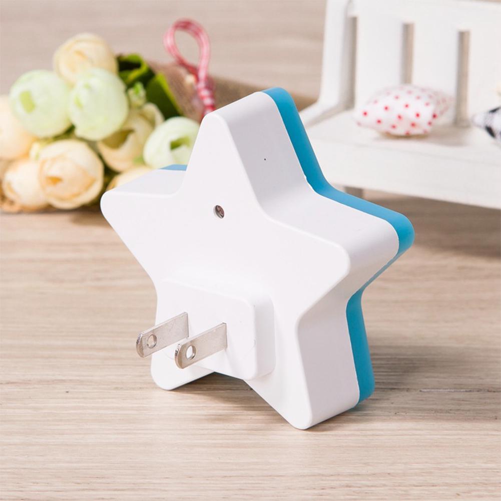 Smart Light Sensor Star-shape LED Bed Light Night Lamp Home Office Decoration Gift