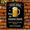 Vintage Czech Slogan Metal Sign 2D Flat Aluminum Wall Art Retro Home Decor Funny Quotes Life Sayings Weather Resistant for Resta