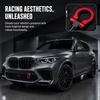 Car Front Bumper Tow Hook, Racing Track Style Trailer Ring Hook, Alloy Durable Cars Screw-on Tow Hook, Compatible with 97-06 BMW 3/5/7 Series, 03-14