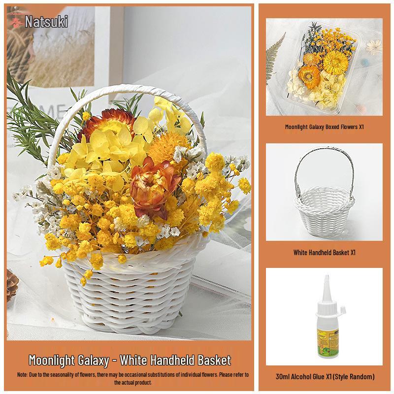 Back-to-School Gift: DIY Eternal Flower Mini Basket Ornament for Team Building & Decoration