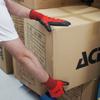 [Arforce] Natural Rubber Back-Ventilated Gloves, Red, Medium (10-Pair Pack)