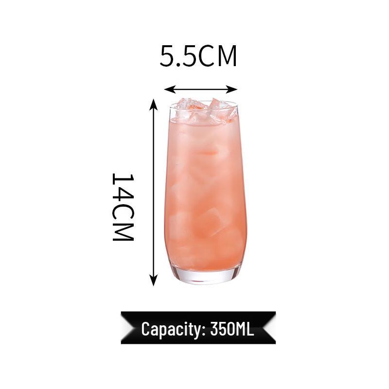 Shangqi High-Value Transparent Glass Cocktail & Water Cup Set (3-Piece)