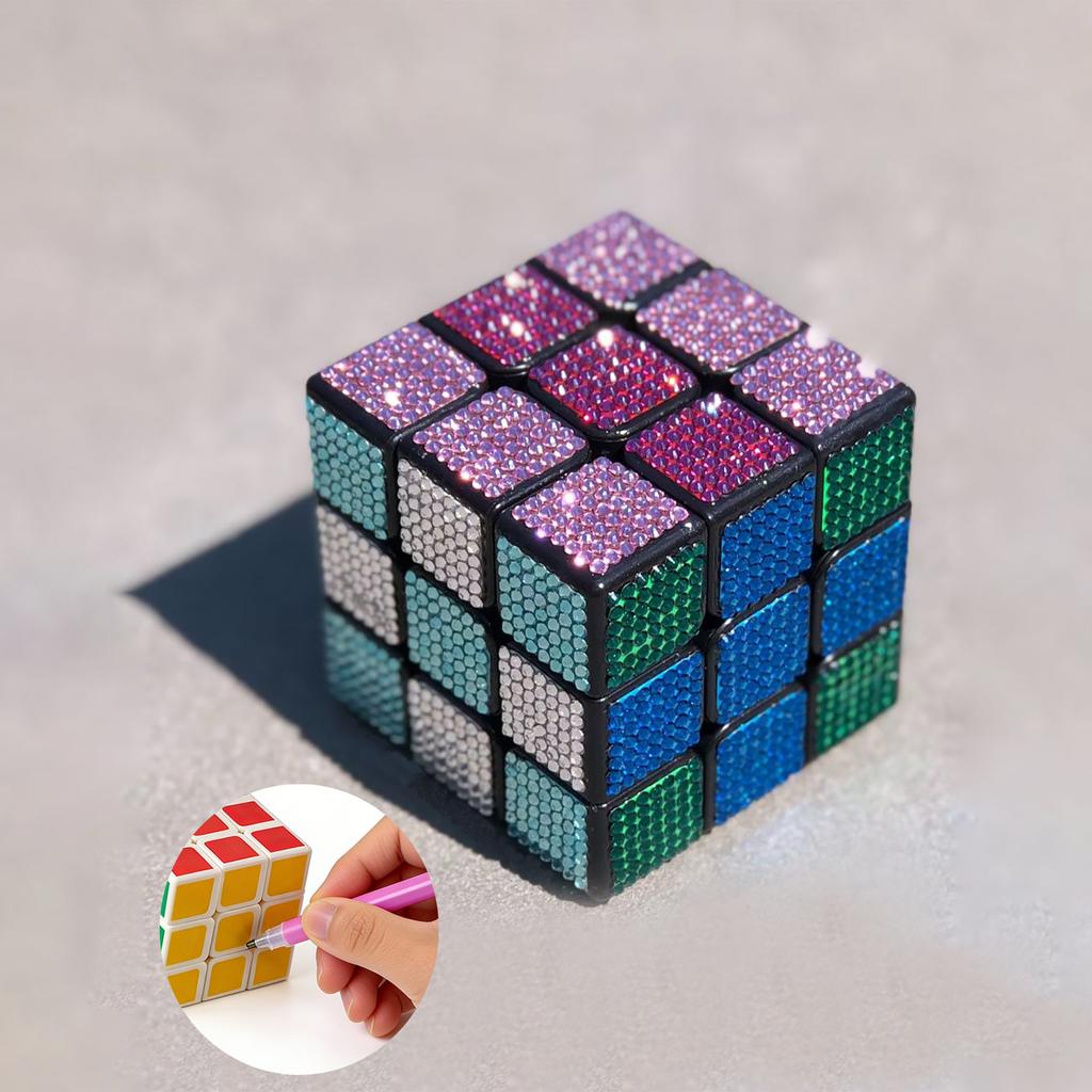 1pc Diamond Cube, Intellectual Toy, 5.2*5.2 Puzzle Cube To Exercise Intelligence and Hands-On Ability, Perfect Birthday