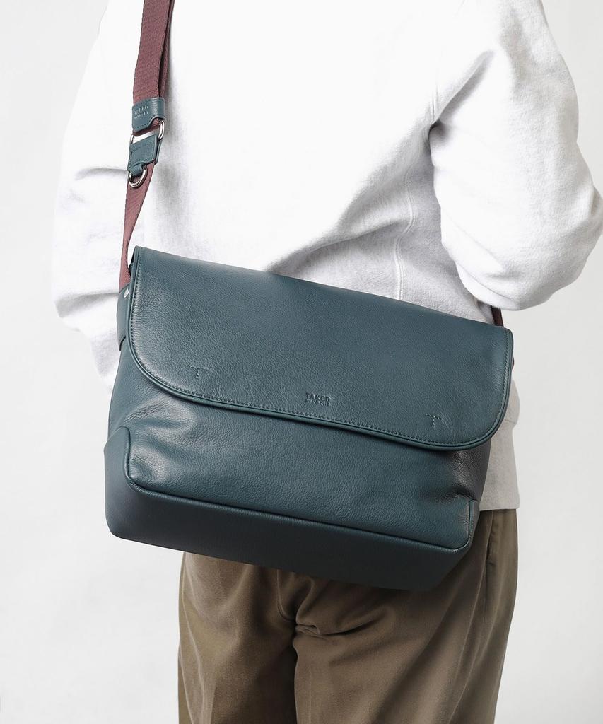 Takeo Kikuchi Men's Flap Shoulder Bag, Green